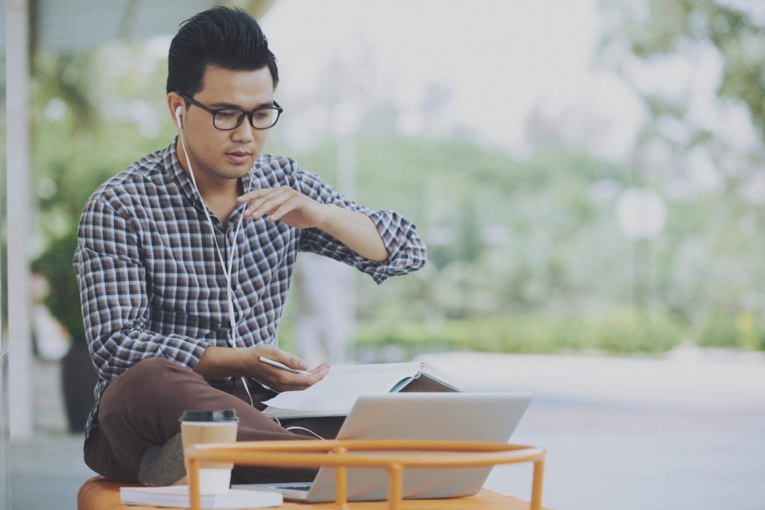 Web design process illustration